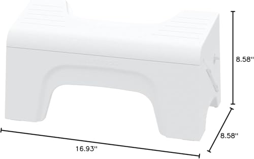 Squatty Potty Fold N Stow Compact Foldable Toilet Stool, White, 8", 1 lb by Squatty Potty - Image 6