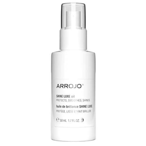 Arrojo Shine Luxe Hair Oil, 1.7 fl oz - Cruelty-Free, Paraben-Free Sulfate-Free Leave-In Oil with Vitamin B5, Jojoba & Sweet Almond – Intense Hydration & Heat Protectant for All Hair Types