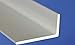 Price comparison product image Non-Equal Sided Angle bar B23 Silver 1000x20x10 mm