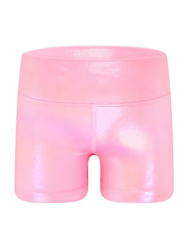 Opiniones y reviews de Ropa de Voleibol para Niña favoritos de las personas. 46 Gnainach - Pantalones cortos deportivos para niñas, talla 4 a 14 años, color liso, de cintura alta, para niños, jóvenes, voleibol, Holographic Rosa, 9-10 Años