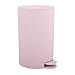 MSV Poubelle à cosmétiques Osaki avec Récipient intérieur Amovible Salle de Bains Poubelle à pédale Boîte à ordures – 3 litres - Rose Pastel