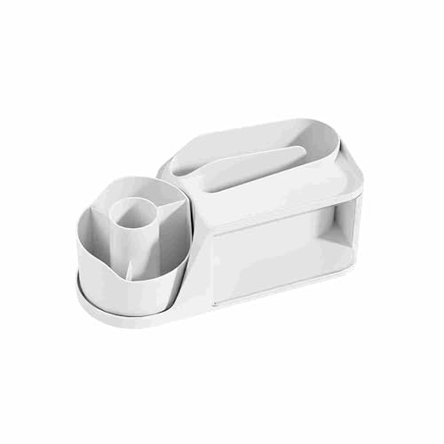 ＴＡＫＵＭＩ∞Ｘ 卓上収納 小物収納 小物入れ 卓上 卓上収納ボックス フィギュア表示ウィンドウ付き (白)