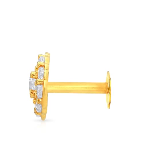 Malabar Gold & Diamonds Yellow Gold Nose Pin for Women 22 k | 22k BIS Hallmark (916) Nose Stud for Women and Girls with Piercing - Image 4