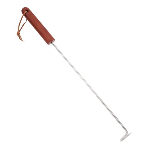 ABOOFAN Meat Hanging Hooks Stainless Steel Bacon Hook Easy to Use Bbq Meat Flipper Comfortable Grip
