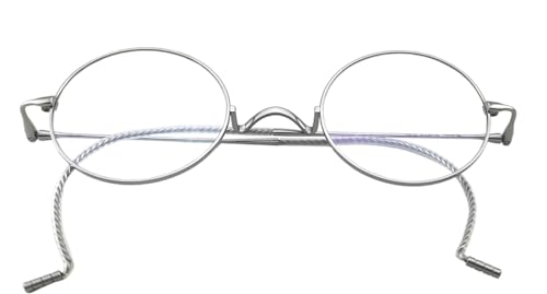 Image of Circleperson Pure Titanium Eyeglasses Vintage round Cable temple Light Weight