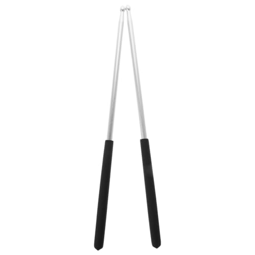 Alasum Aluminum Alloy Baqueta 5a Par Palos de Percusión Metálicos Sólidos para Batería Jazz y Marcha miniatura 1