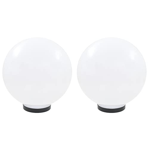 VidaXL 2X Lámpara Jardín Luz LED Esférica