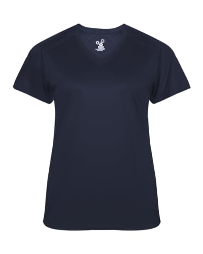 Badger Sports Ultimate Ladies' V-Neck Tee Navy Large