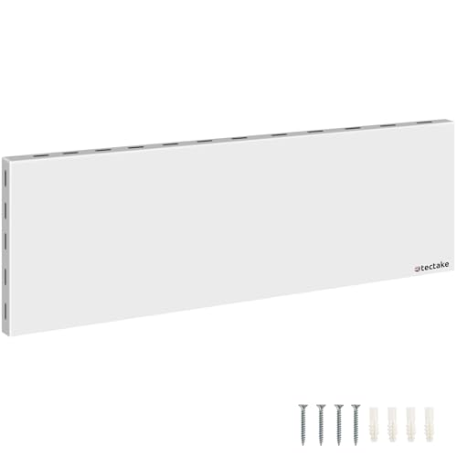 tectake Hybrid Infrarot Heizung mit Thermostat und Kippschutz, Infrarotheizung Standgerät, Wandheizung elektrisch, Infrarotheizung Deckenmontage, Elektroheizung, Paneel- 550W