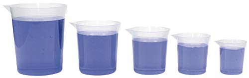 EDUPLAY 120037 Measuring Cup Set 5 Pieces'' Volume & Experiments, Multi Colour