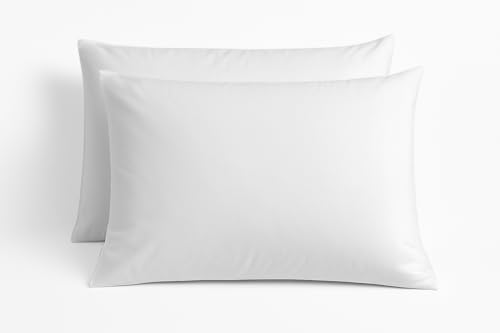 Image of Comfort Beddings 100% Organic Cotton Pack of 2 Travel Pillowcases 12x16 Silver Pillow Cases with Zipper Closure, Crisp Percale Weave, Soft & Cooling Pillow Covers (Size-12x16, Silver)