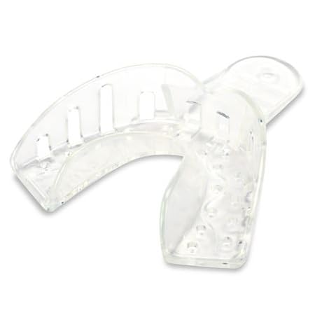 AmeriCan Goods Premium Exellent Cystal Dental Impression Trays 12/Bg XL-S Disposable Impression Trays (#6 S-Lower)