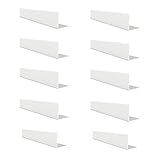  REI  10 Perfiles en L de Ángulo Lados Iguales en Aluminio  Fabricado en Metal en Acabado Blanco  Proyectos de Bricolaje  Medidas : 25x25mm  Longitud Perfil 1m  Espesor Pletina 2 mm