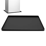 Silikonmatte mit erhöhtem Rand - 60x60cm rutschfeste, auslaufsichere, wiederverwendbare Silikonunterlage,Zubehör für Kühlschrankboden - für Wohnung Zuhause Büro Umzug Küche Wohnmobil Innenbereich Auße