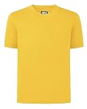 QBK 2T to Youth Neon Shirt Kids UPF 50+ Dry Fit Athletic Short Sleeve Rash Guard T Shirts for Boys Girls Sports Undershirt (Bright Yellow L)