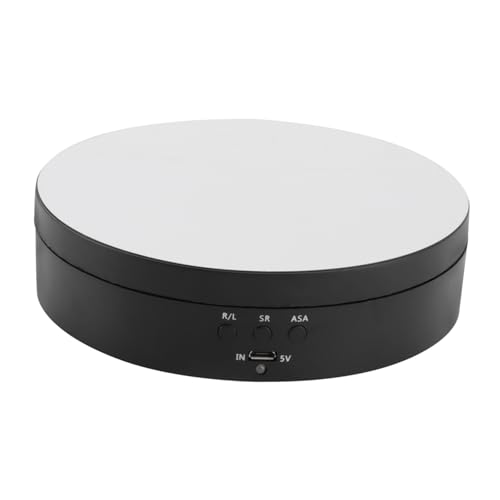 PRETYZOOM Elétrico 1 Unidade suporte de exibição expositor de enfeites expositor giratório motorizado Stand de exibição rotativo Suporte para exibição de jóias toca discos joalheria base