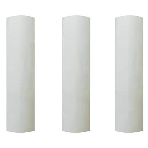 3D Puff Heat Transfer Vinyl Sheets 30.5 cmx 25.4 cm Foaming HTV Press Film Puffy Vinyl Iron on Vinyl for DIY T-Shirt Clothes Bag Pillow Textile Fabric (White)