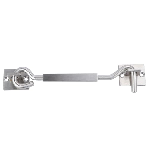 BUGUUYO Gancio Fermo Porta e Finestra Antivento in Acciaio Inossidabile Supporto Robusto per Cabina e Persiane Blocco Sicurezza Multifunzionale per Porte e Finestre Finitura Argento