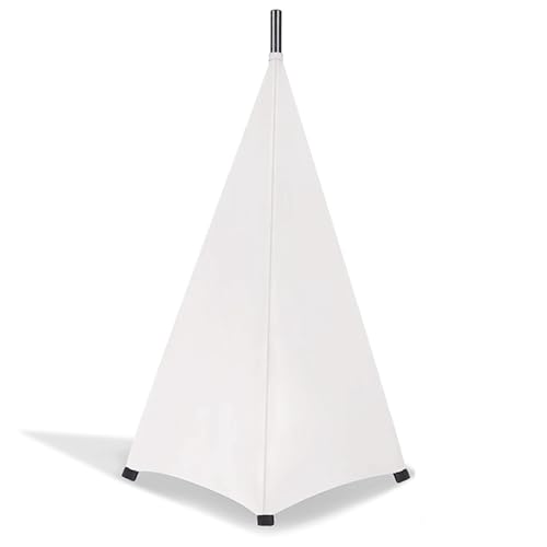VGEBY Cubierta De Triple Cara Falda De Soporte De Trípode Portátil Fácil Instalación para Banquetes - Material De Tela Blanca (Cubierta de tres lados)