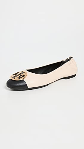 Cream & Black Cap-Toe Ballet Leather by Tory Burch2