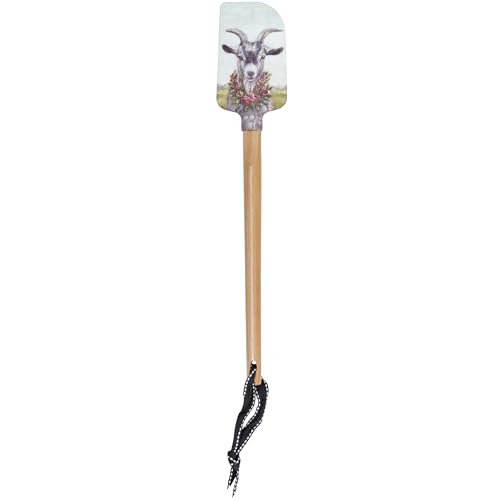 Floral Goat Spatula