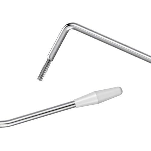 6 Stück Tremolo Arm 5mm mit Spitzenkappe, Tremolo Hebel Tremolohebel für E-Gitarren Electric (5mm + 6mm) mit Metallspitze, 3 Farben