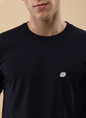 Image of Lux Nitro Men's Premium Half Sleeve Cotton T-Shirt | Round Neck | Regular Fit Casual Solid Tee