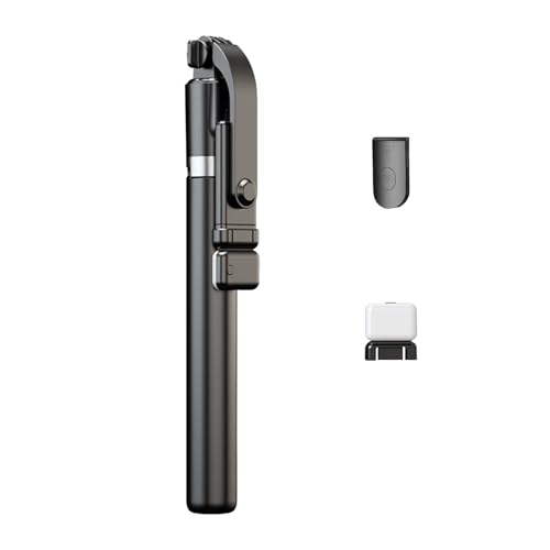 B_ ~jOr X}zX^h Or ǂ_ yʃRpNg X}zX^h y ܂肽ݎ ~j ZJ_ @Ή 360x] BluetoothRt Lk ő170cm X^h Vlog Be sp (ubN)