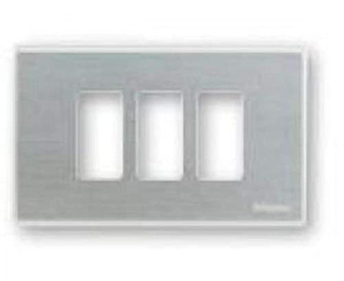 Bticino 503/3/X/F Placca Magic 3 Posti Per Scatola Rettangolare Oxidal, Multicolore