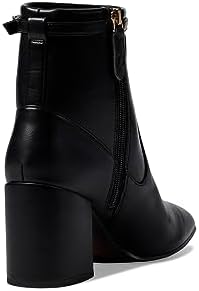 Franco Sarto Womens Tribute Bootie Heeled Ankle Boot Black Smooth 7.5 M | Image 4