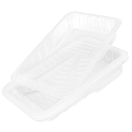 SOPOTUTU 4piezas Liners De Bandeja para Rodillos De Pintura De Translúcido De Accesorios Ligeros y Prácticos para Pintura Hogar Facilita Cambio Rápido De Colores y Ahorra Limpieza