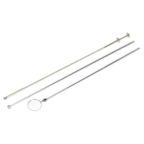 Image of Sealey S0949 Magnetic Pick-Up Flexible Claw and Inspection Tool Set, Silver, 3 Pieces