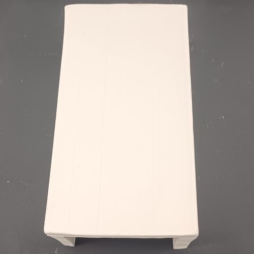 Aplique artesanal de pared para colgar CUADRADO BLANCO exterior e interior 21x12x10cm