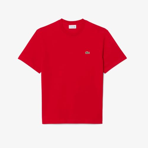 Image of Lacoste Men's Cotton T-Shirt, Rouge, M