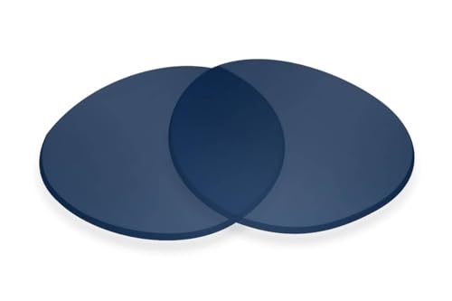 Sunglass Fix Replacement Sunglass Lenses Compatible with Eye Buy Direct Crush 52mm (Polarized SFx Diamond BIO Steel Blue Polarized Pair)