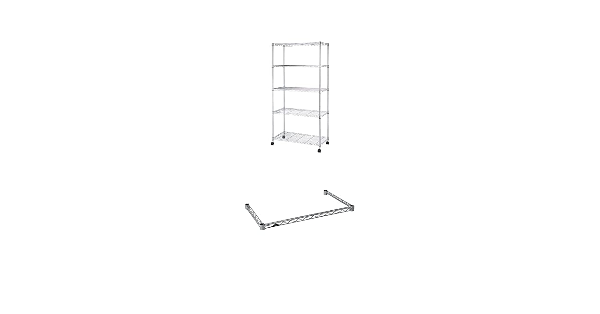 (未使用･未開封品)　ドウシシャ(Doshisha) メタルラック 防サビ 幅59.5×奥行34.5×高さ155cm キャスター・固定脚付属 エコノミーシリーズ 5段 ルミナスパーツ互換品 og8985z Amazon.co.jp: ドウシシャ メタルルミナスラック キャスター付き