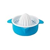 Exprimidor manual portátil desmontable reutilizable colorido limón naranja exprimidor cocina bar tienda restaurante licuadora azul