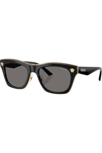Image of Versace Man Sunglasses Havana Frame, Dark Grey Lenses, 53MM