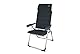 Crespo Compact Air-Elegant Aluminium Klappstuhl extra flach Faltstuhl Campingstuhl Gartenstuhl, Grau
