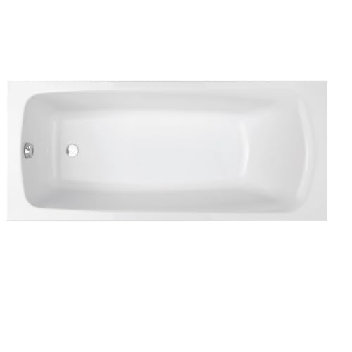 Jacob Delafon - Baignoire Rectangulaire BRIVE - 170 x 75 cm - Pieds Réglables QuickClip, Fixation Rapide - Fabrication Française - Acrylique - Blanc - E6115-00