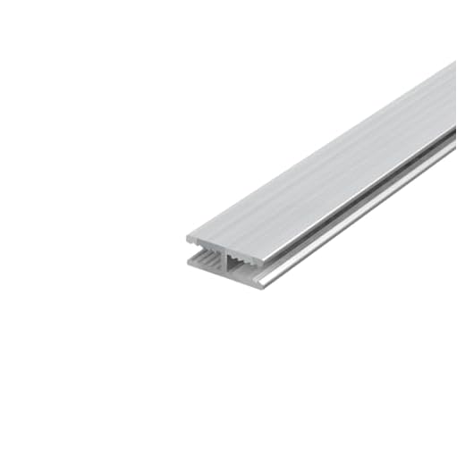 H - Profil mit 4mm Innenmaß aus Aluminium für Stegplatten, Glas, Kunststoffplatten - 1000mm lang