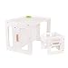 KiddyMoon Set Tavolo E Sedia Per Bambini TC-001, Bianco