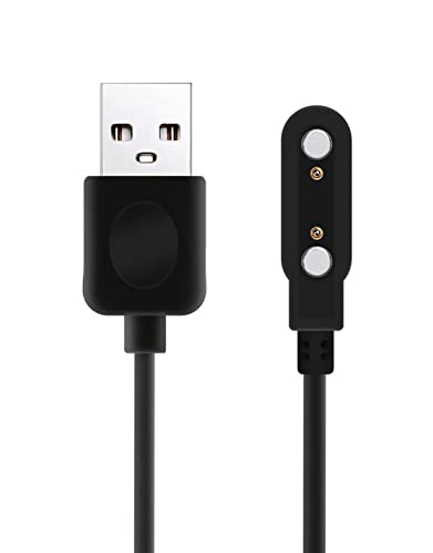 BaiWeiDun Smart Watch Charger Smartwatch Charging Cable 2 Pin Cord, Universal Magnetic Charger Contact pin spacing 7.62 mm
