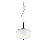 Grok Ilargi - Lámpara colgante de techo LED con forma de globo, ceniza oscura, blanco mate, Dali, atenuación, 39,5 cm, 1880 lm, 2700 K
