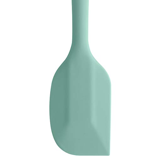 Espátula Reta De Silicone Pão Duro Para Bolo Raspar Mexer Verde Menta