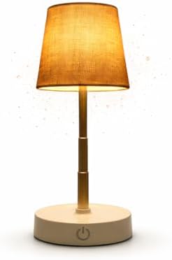 Abajur Luminária de Mesa LED Recarregável USB Touch Sem Fio – Luz...