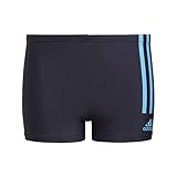 adidas Boys Boxer Swimwear Yb 3S Brief, Legend Ink/Pulse Blue, HM2119, 152