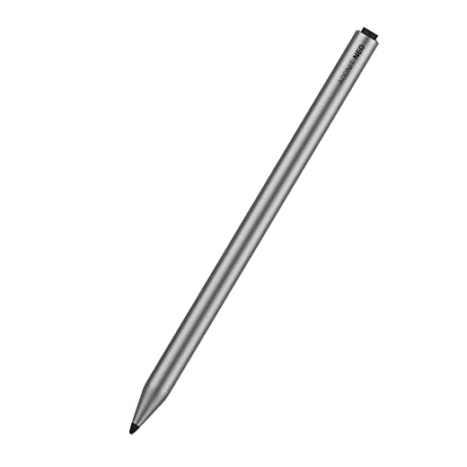 Adonit Neo Stylus Apple iPad Eingabestift mit magnetischer Befestigung [Extra Lange Akkulaufzeit, iPad mini/iPad/iPad Air/iPad Pro Stift mit Palm Rejection, Dünne Spitze] Graphit schwarz