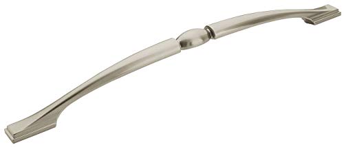Super Cheap 🛒 Amerock BP1316G10 Sterling Traditions 18 in (457 mm) Center-to-Center Satin Nickel Appliance Pull