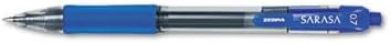 Sarasa Retractable Gel Pen, Blue Ink, Medium, Dozen, Sold as 1 Dozen